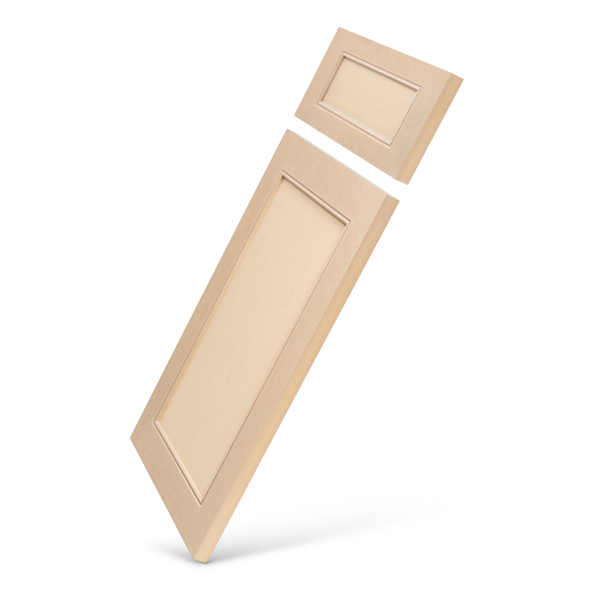 Custom Beaded MDF cabinet door and drawer front – traditional detailing with clean lines