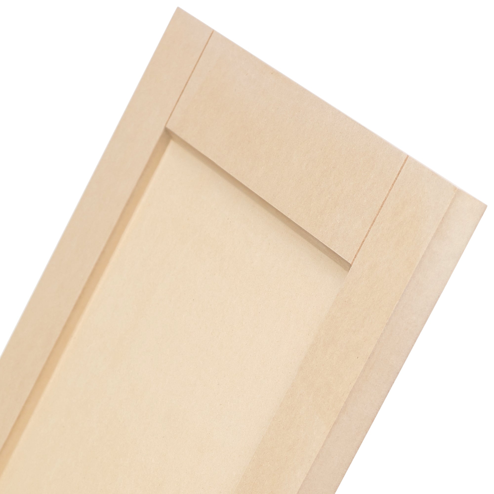 Slant Shaker decorative cabinet doors – beveled inner edges for an elegant Shaker-style design with stripes that match the slope.