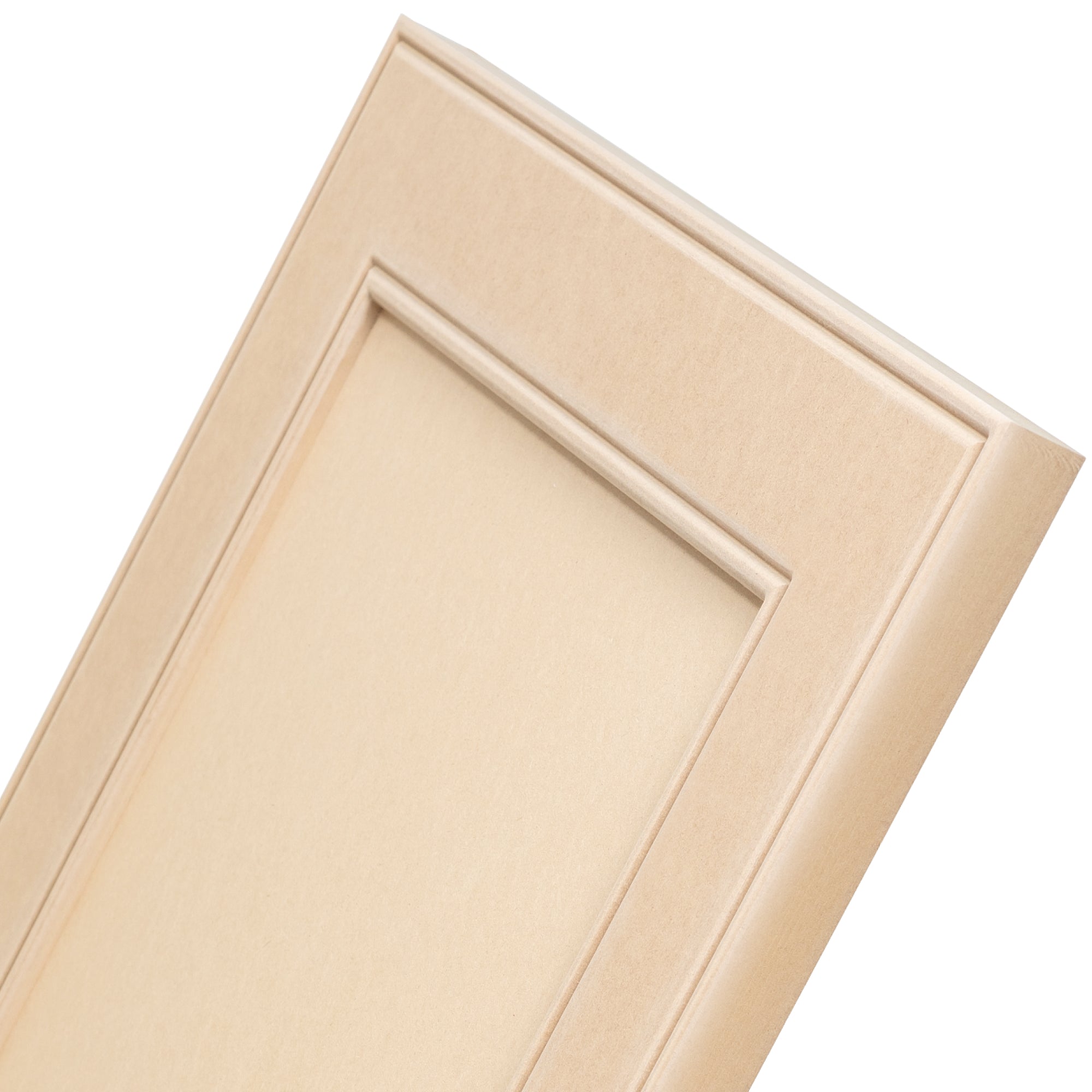 Double Bead cabinet door close-up – two-level beaded profile for decorative finish