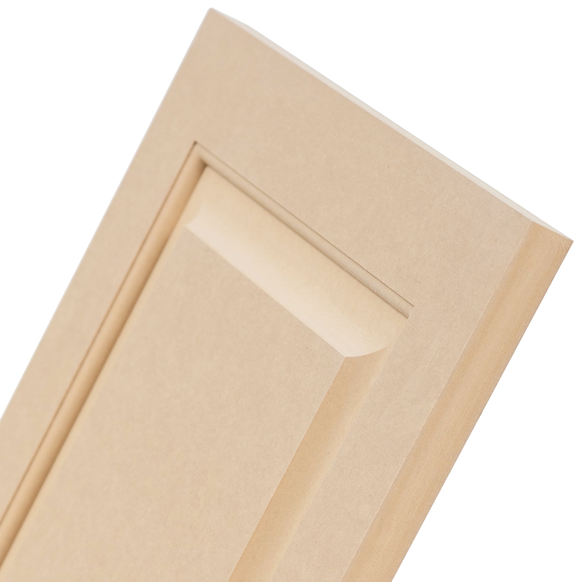 Raised Panel cabinet door close-up – traditional center panel with contoured profile