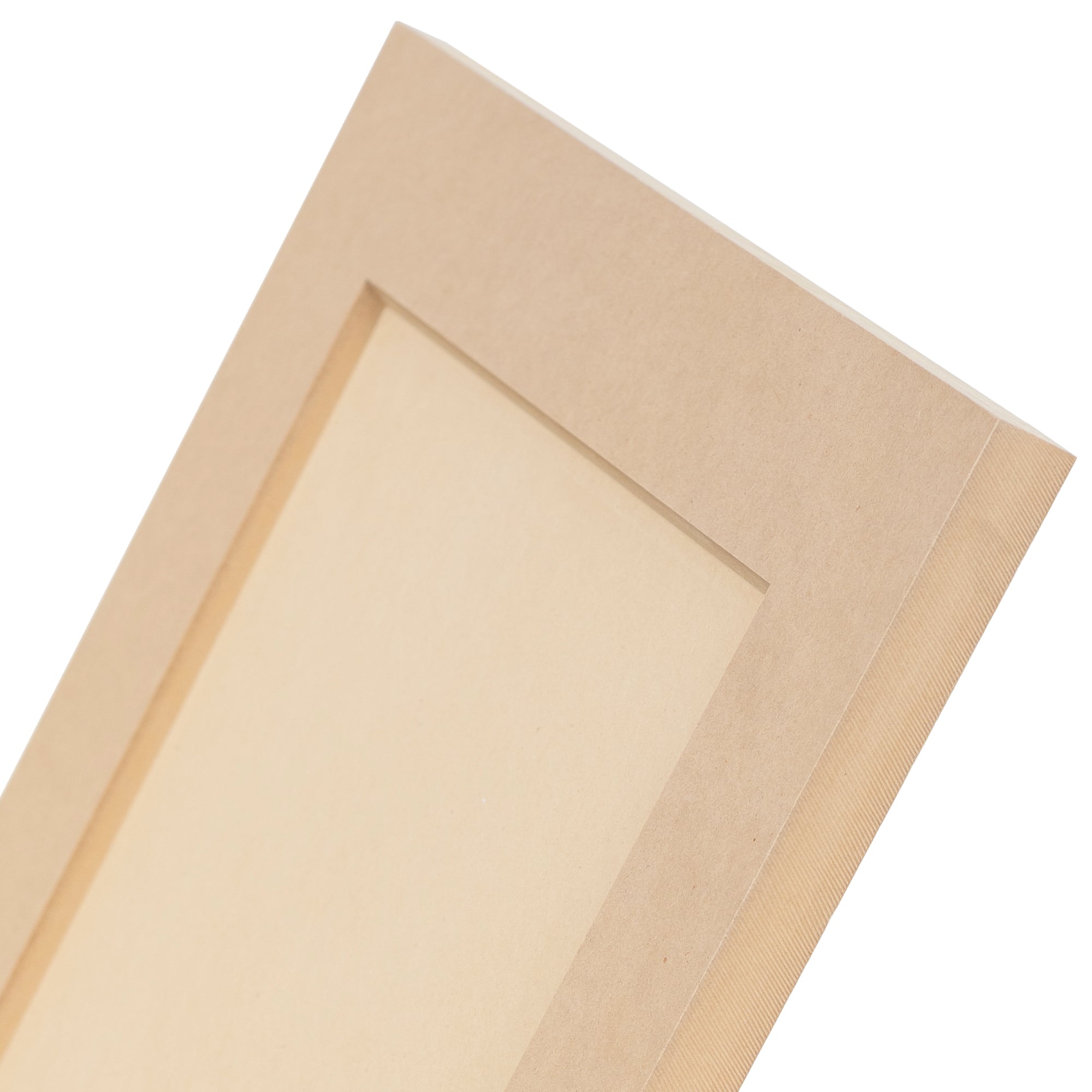 Slant Shaker cabinet door close-up – modern MDF door with angled inside edge profile